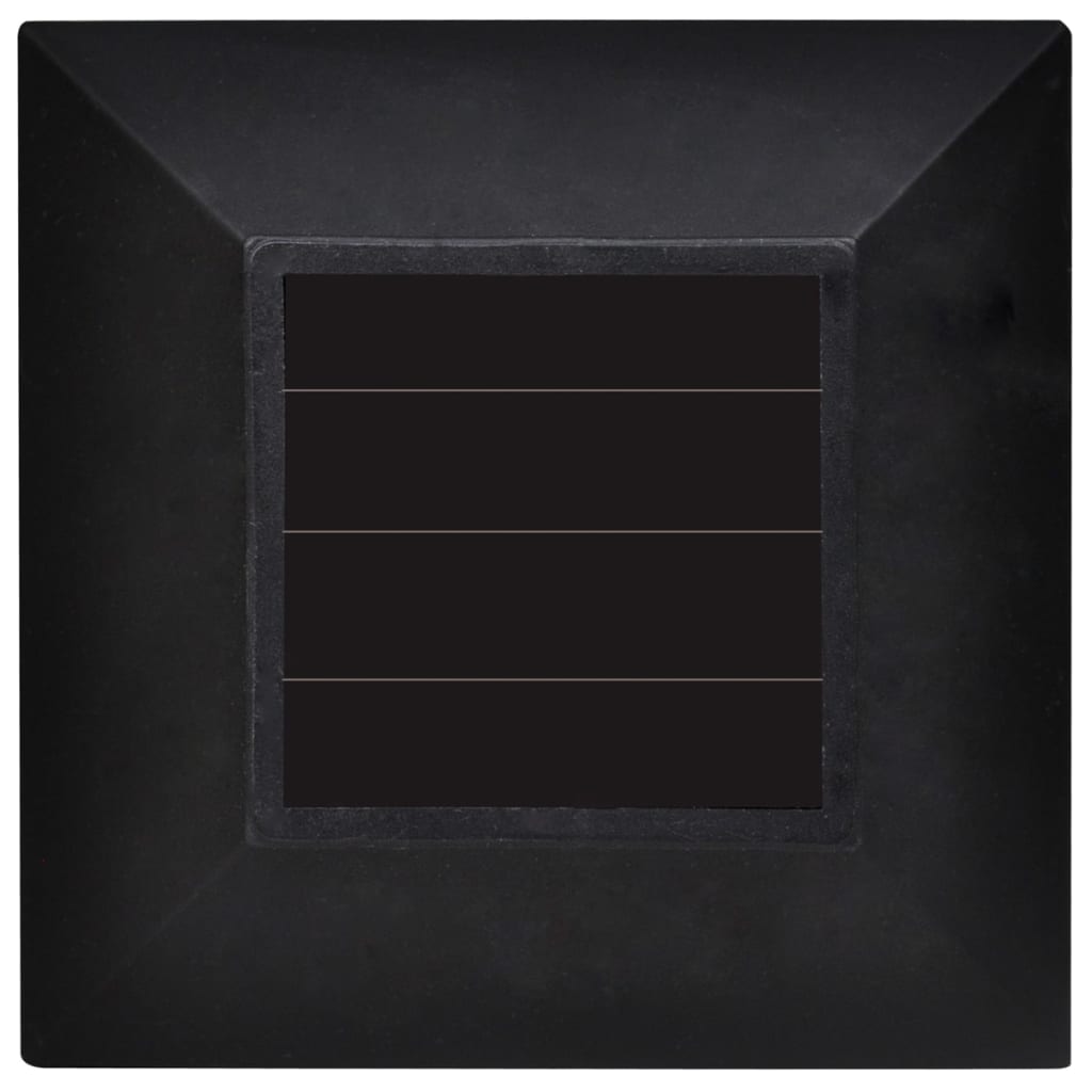 12 Lauko LED Šviestuvų su Saulės Elementais ir Įvarais 8,6x8,6x38 cm - testbyjd