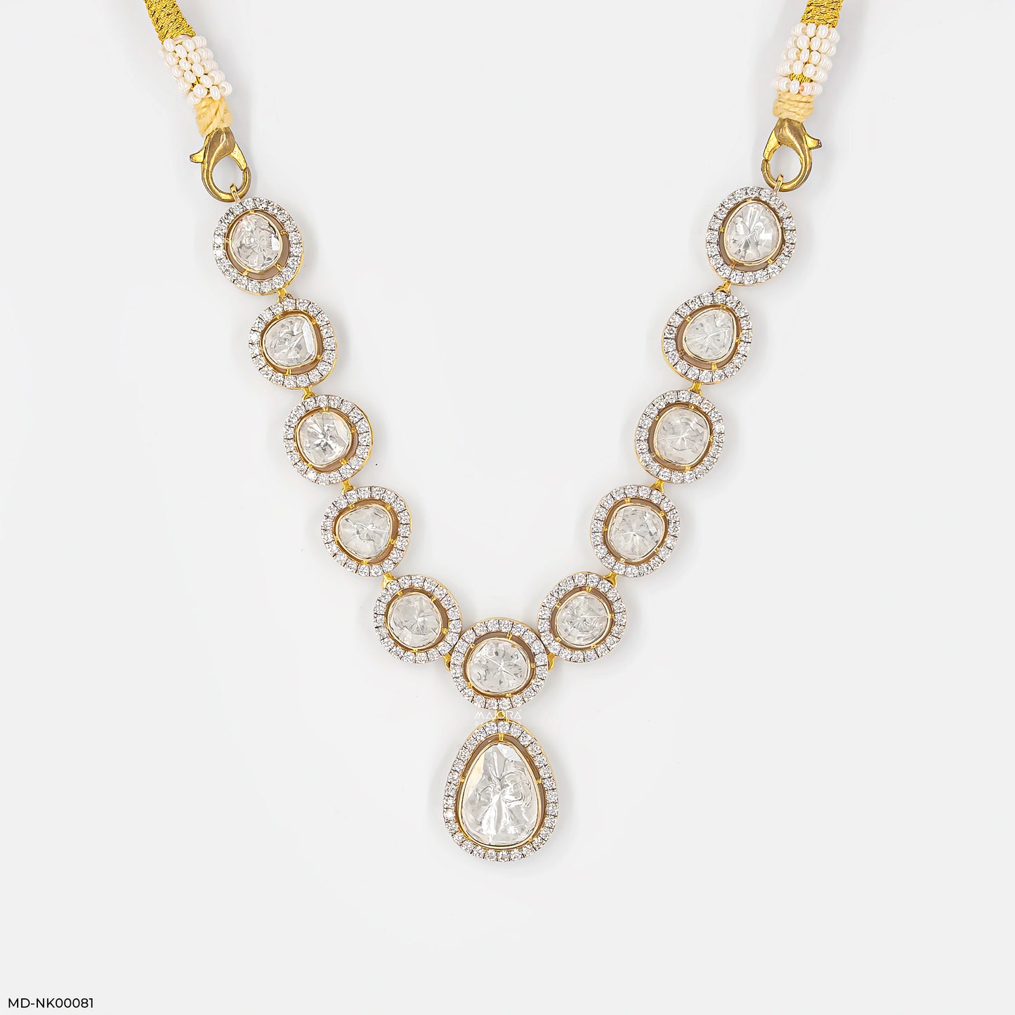3 Carat Taj Polki Collar Lab Diamond Necklace