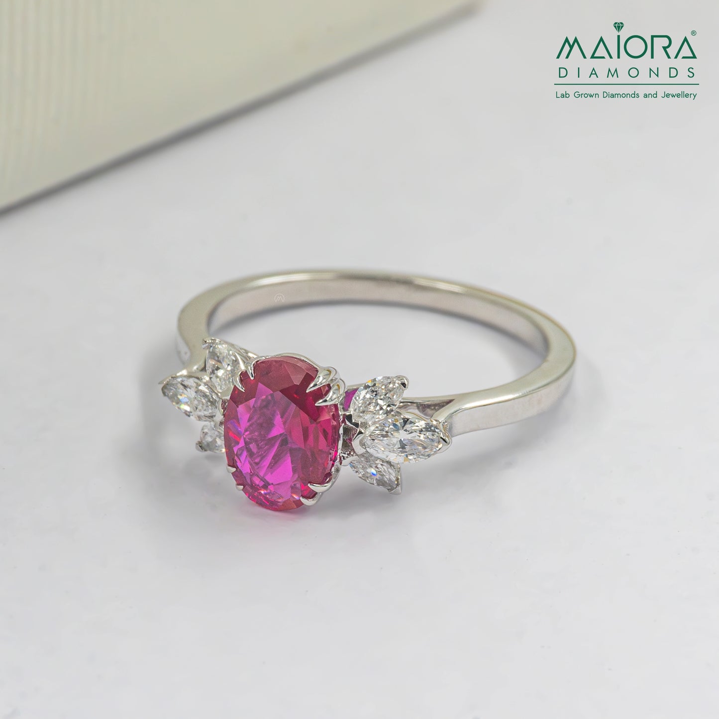 Floral Gemstone Cluster Ring