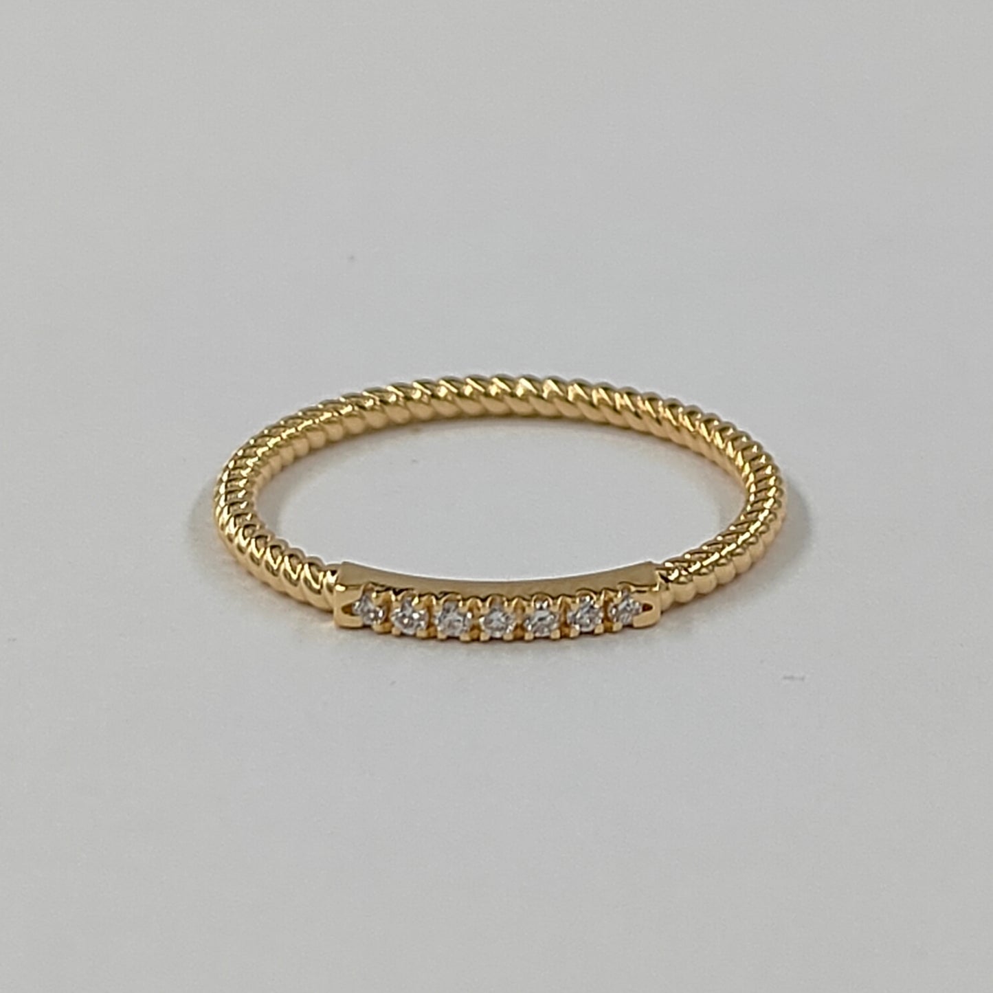Seven Sparkles Lab Diamond Ring