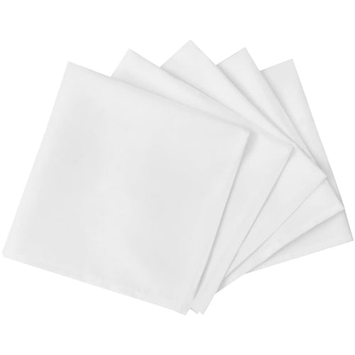 100 Stalo Servetėlių Komplektas, Baltos, 50 x 50 cm - testbyjd