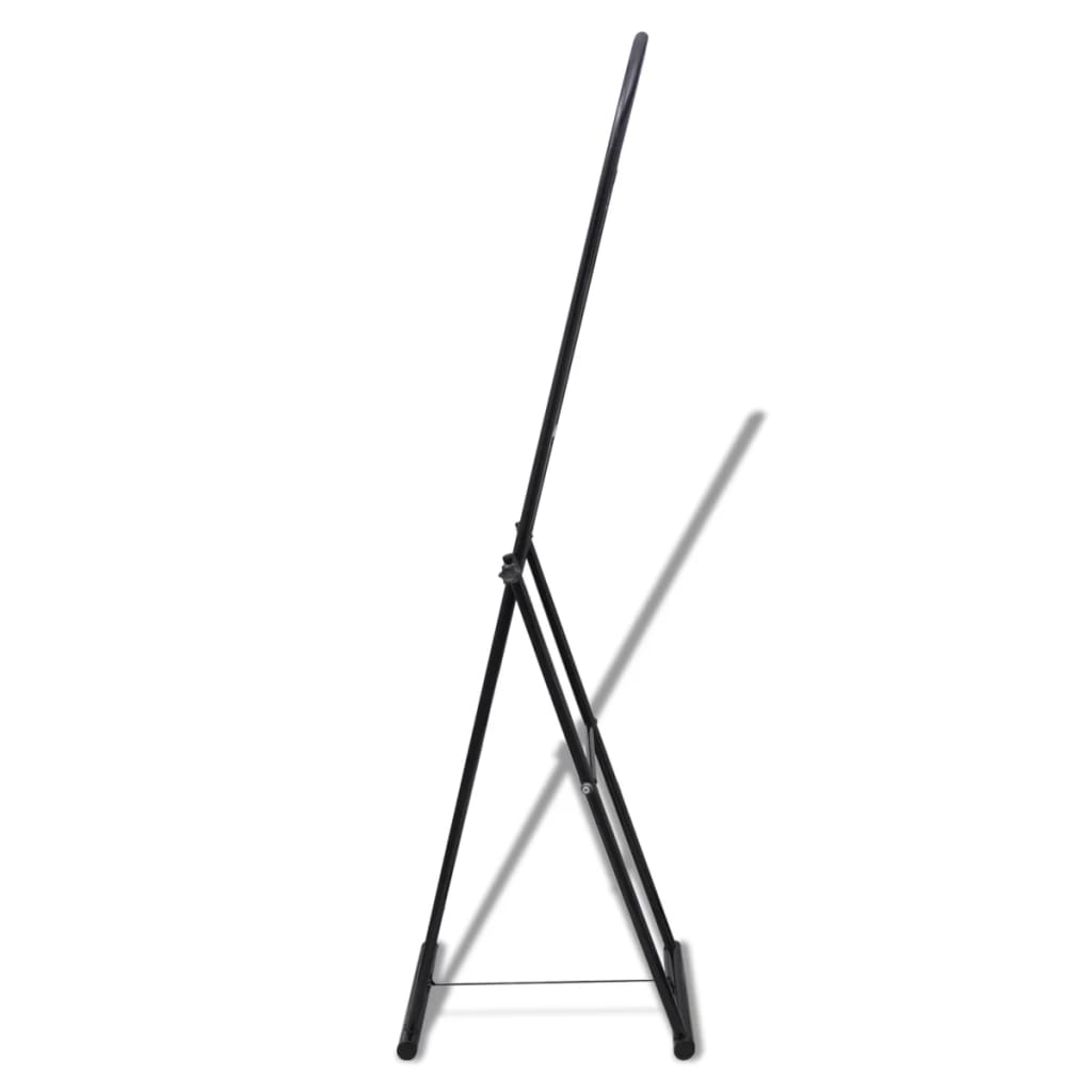 240579 Free Standing Floor Mirror Full Length Rectangular Black - testbyjd