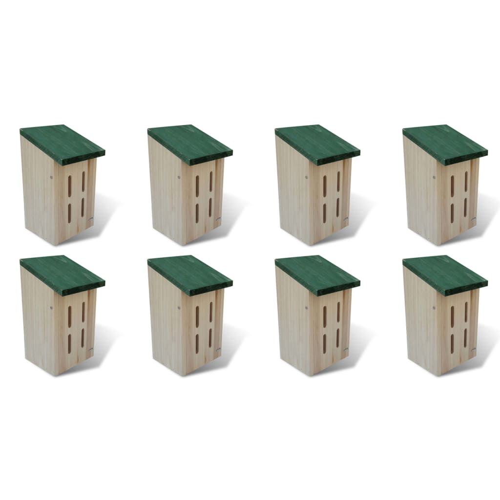 276007 Butterfly Houses 8 pcs Wood 14x15x22 cm (2x41291) - testbyjd