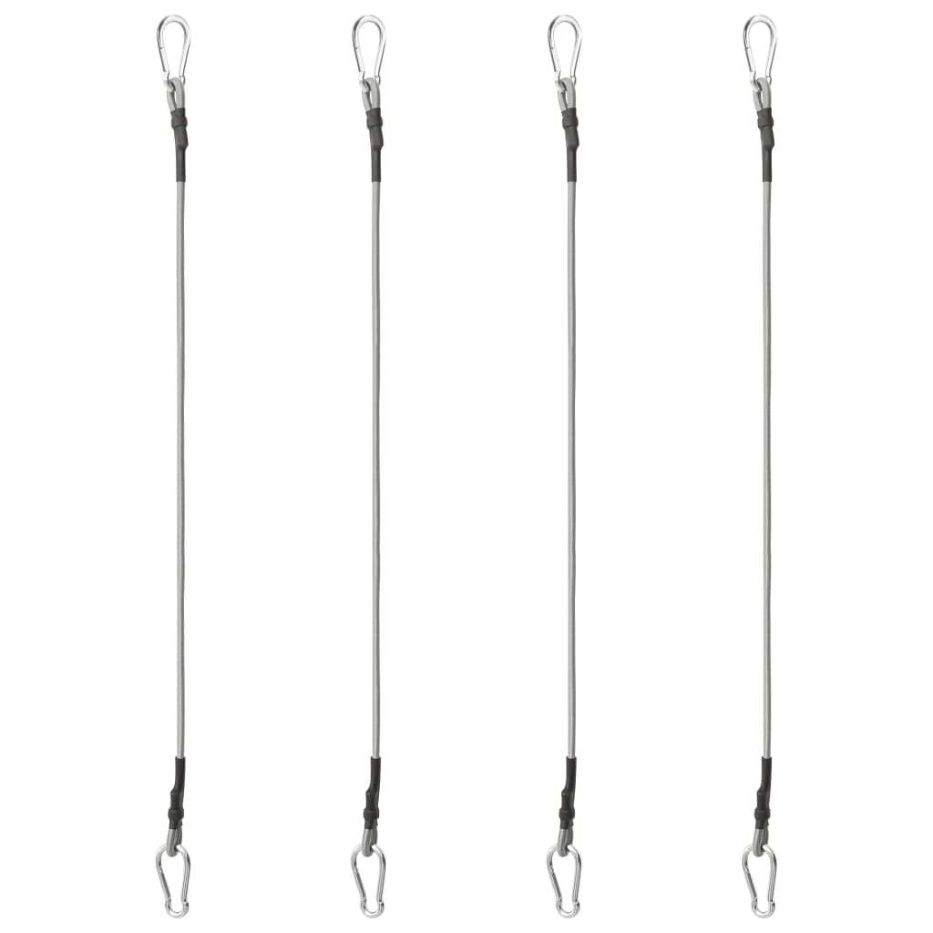 310252 Ropes with Carabiner 4 pcs Rubber - testbyjd
