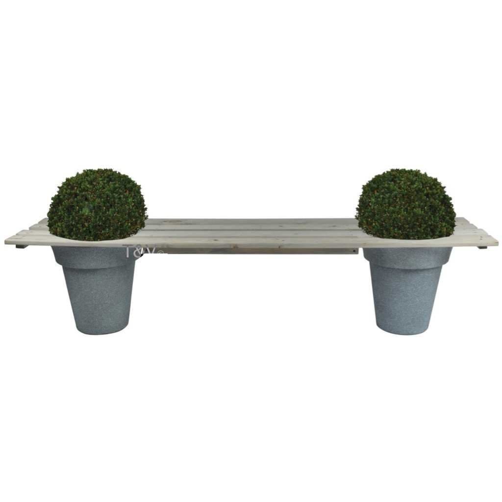 421292 Esschert Design Planter Bench 180 cm NG71 - testbyjd