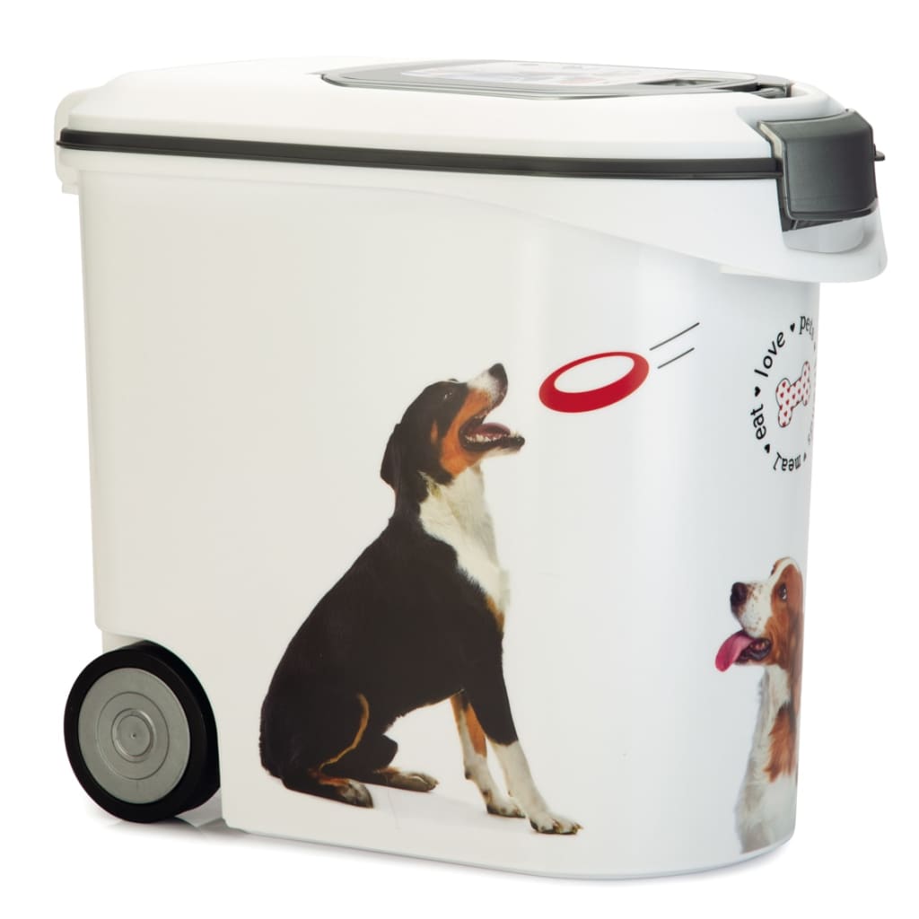 425608 Curver Pet Food Container Dog with Wheels 35L - testbyjd