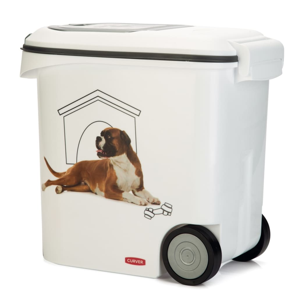 425608 Curver Pet Food Container Dog with Wheels 35L - testbyjd