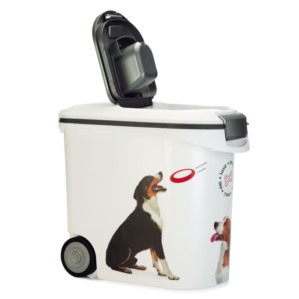 425608 Curver Pet Food Container Dog with Wheels 35L - testbyjd
