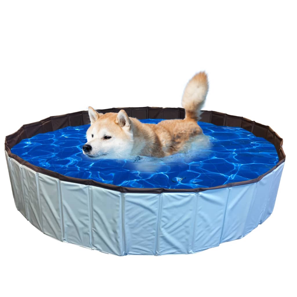 429419 @Pet Dog Swimming Pool 120x30cm L Blue - testbyjd