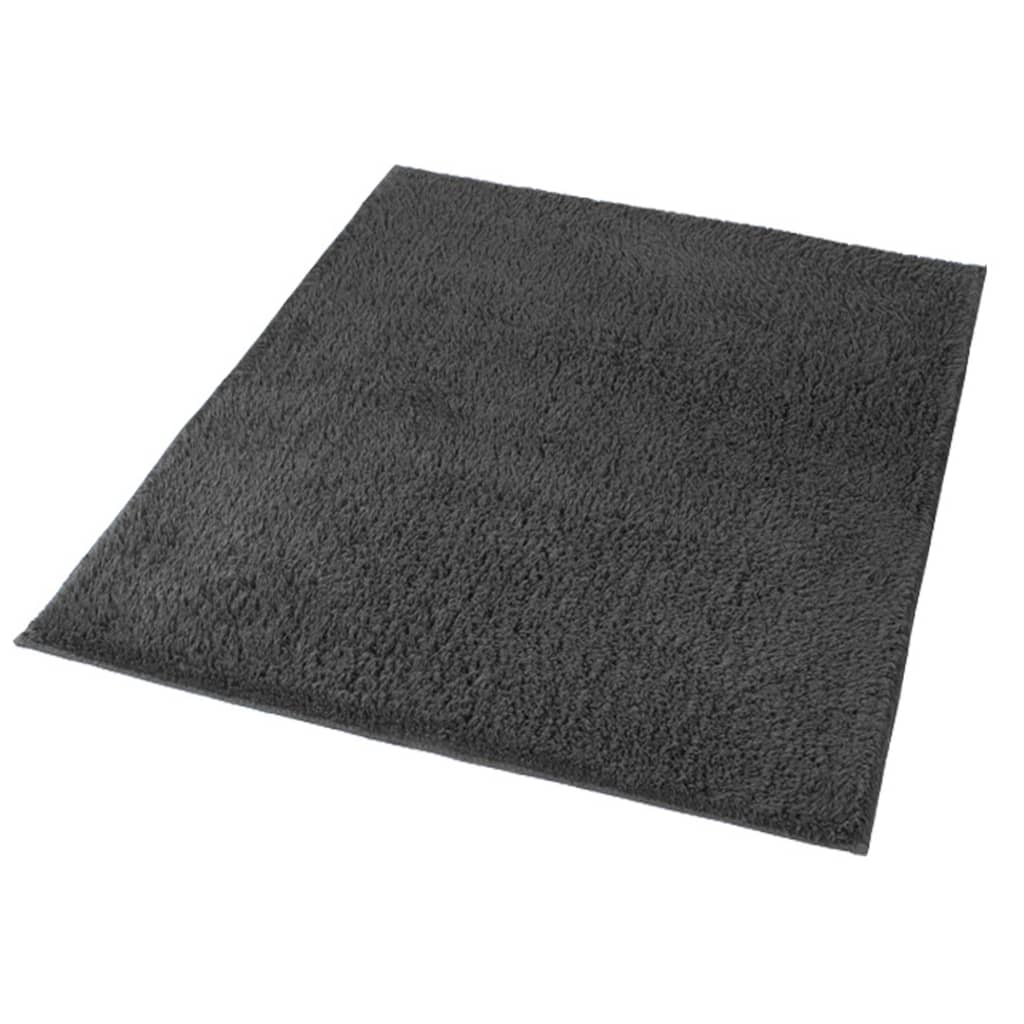 430238 Kleine Wolke Bath Rug "Kansas" 55x65cm Anthracite Grey - testbyjd