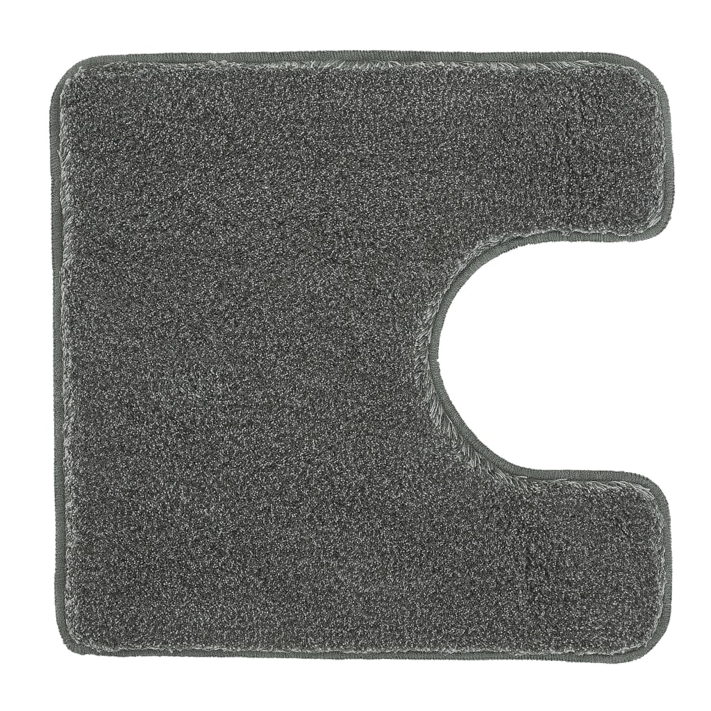 430246 Kleine Wolke Toilet Rug "Relax" 55x55cm Anthracite Grey - testbyjd