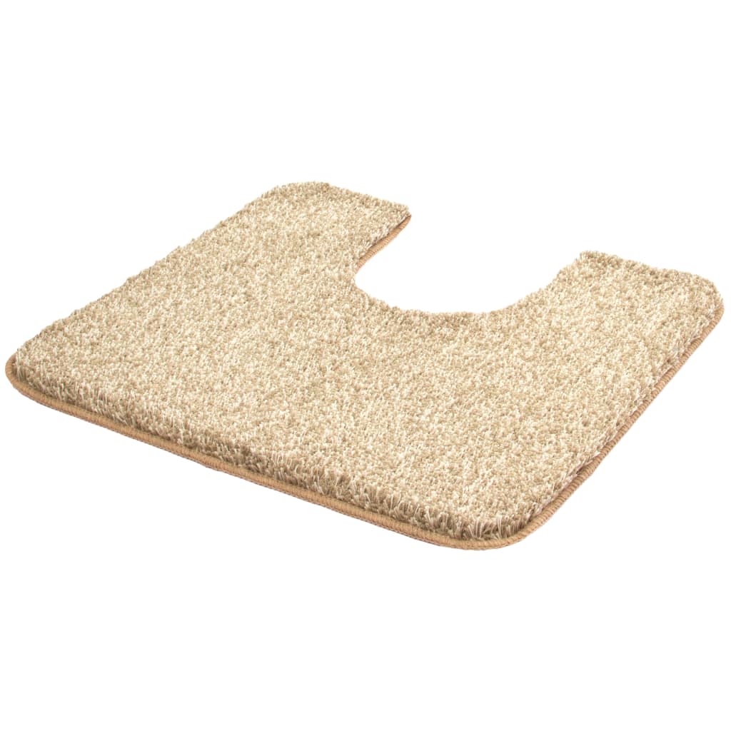 430267 Kleine Wolke Toilet Rug "Seattle" 55x50cm Taupe - testbyjd
