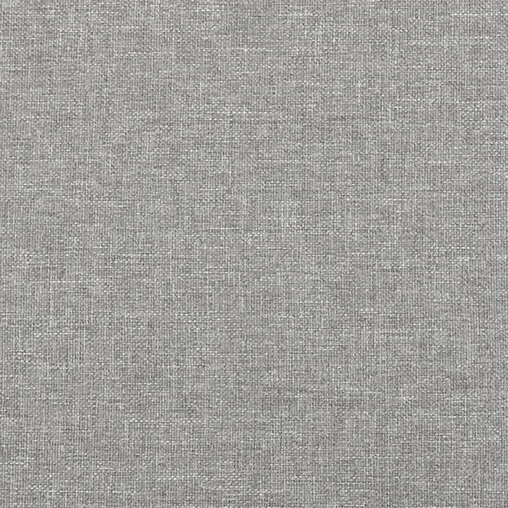Lovos rėmas su spyruoklėmis, pilkas, 160x200 cm, audinys