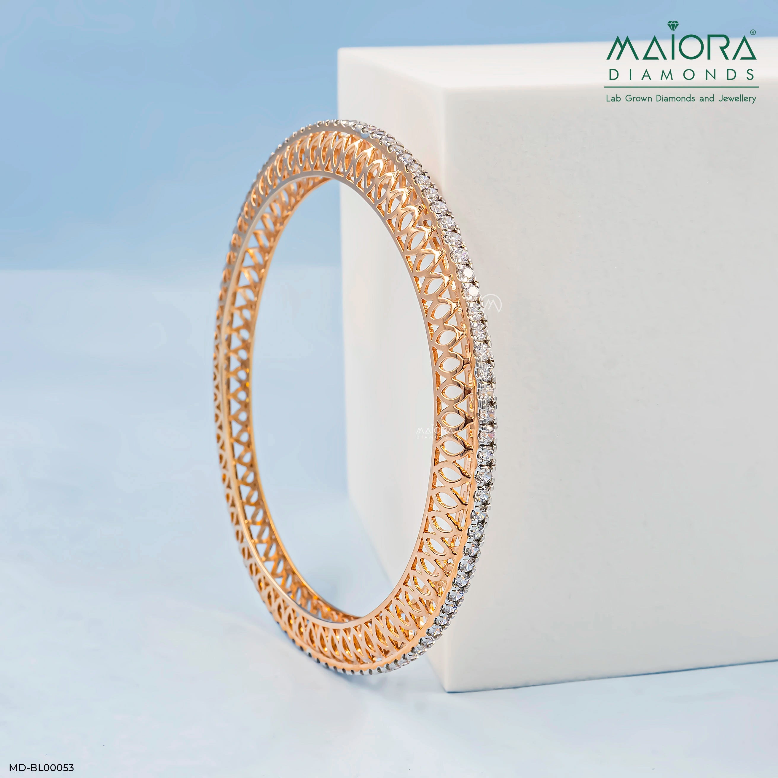 3 Cent Single Line Diamond Bangle
