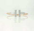 Twin T Diamond Bracelets
