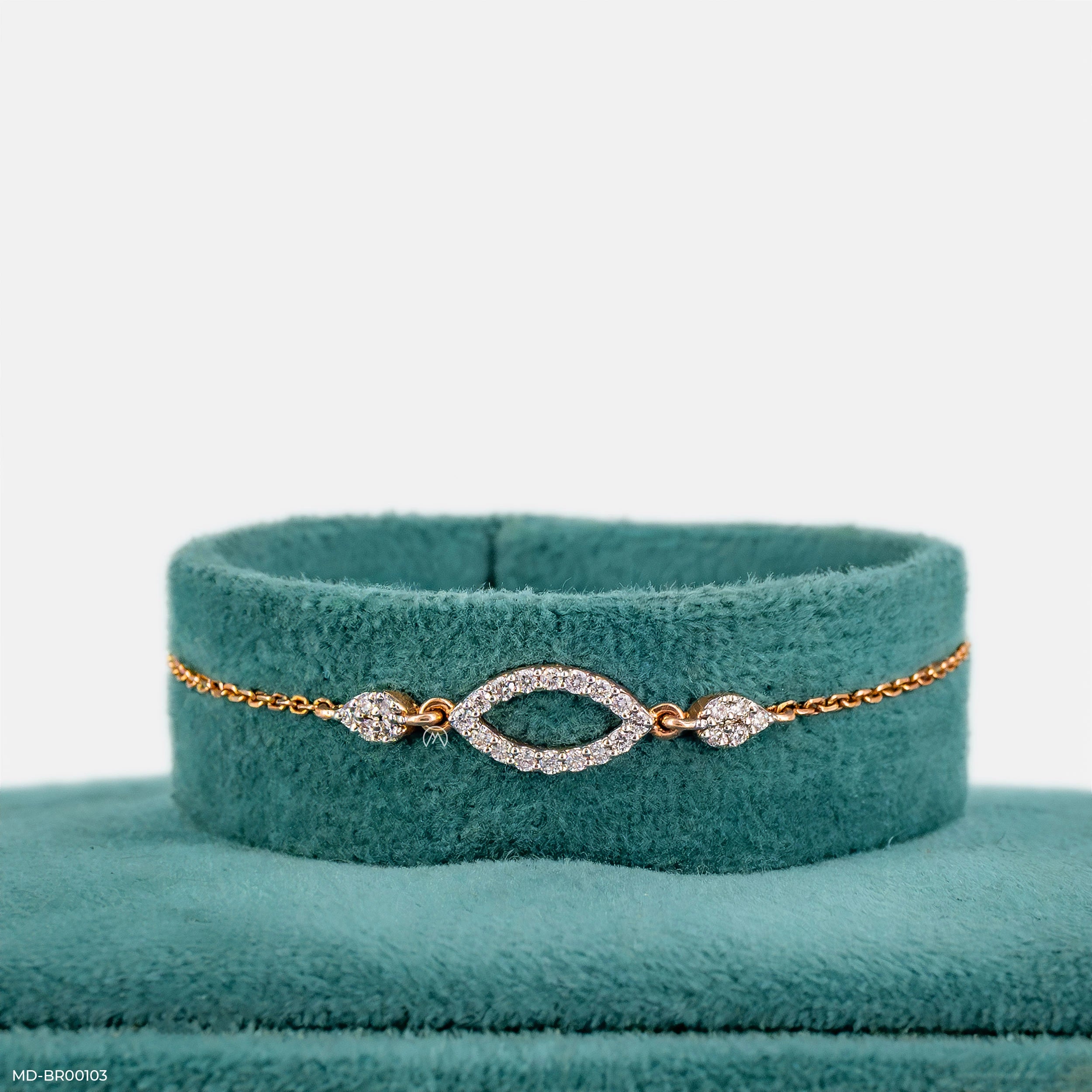 0.25 Carat Maruqise Link Diamond Bracelets