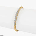 Golden Hexa Liner Diamond Bracelet