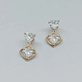 1.1 Carat Twin Hearts Earrings