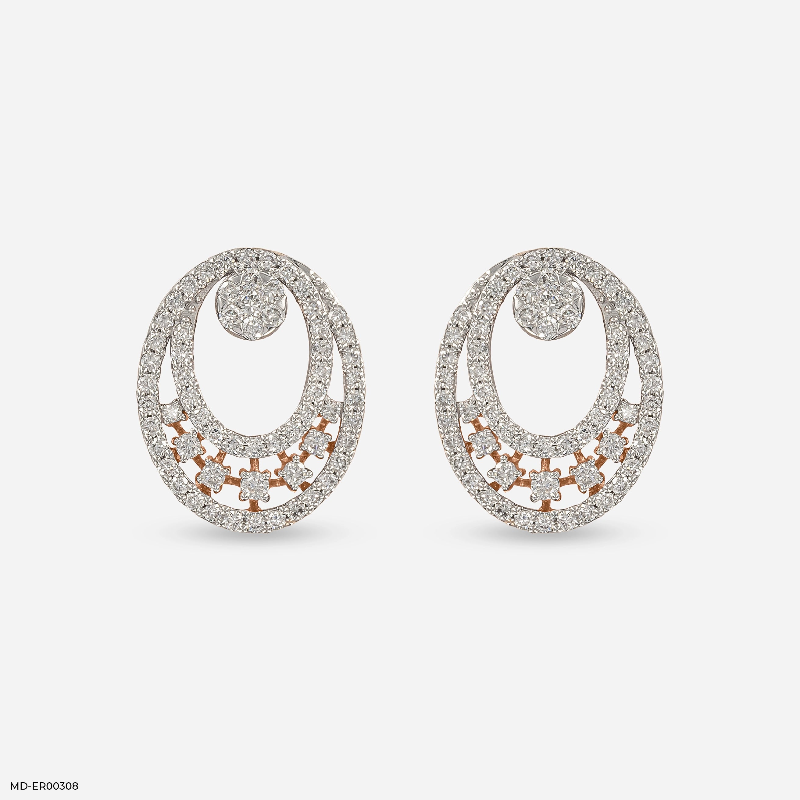 Astral Cluster Diamond Earrings