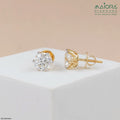 3 Carat Round Brilliant-Cut Stud Earrings