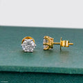 2 Carat Round Classic Solitaire Stud