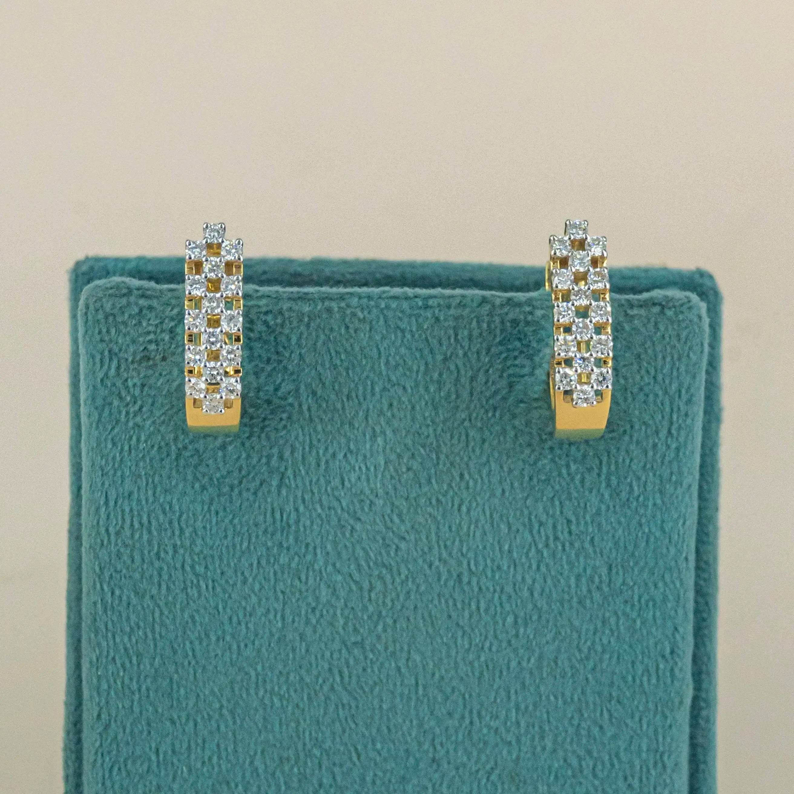 Diamond Triad Bali Earring