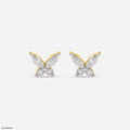 Sparkle Butterfly Stud Earrings