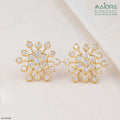 1.25 Carat Round Cluster Starburst Diamond Studs