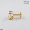 Artisan Princess Solitaire Diamond Earrings
