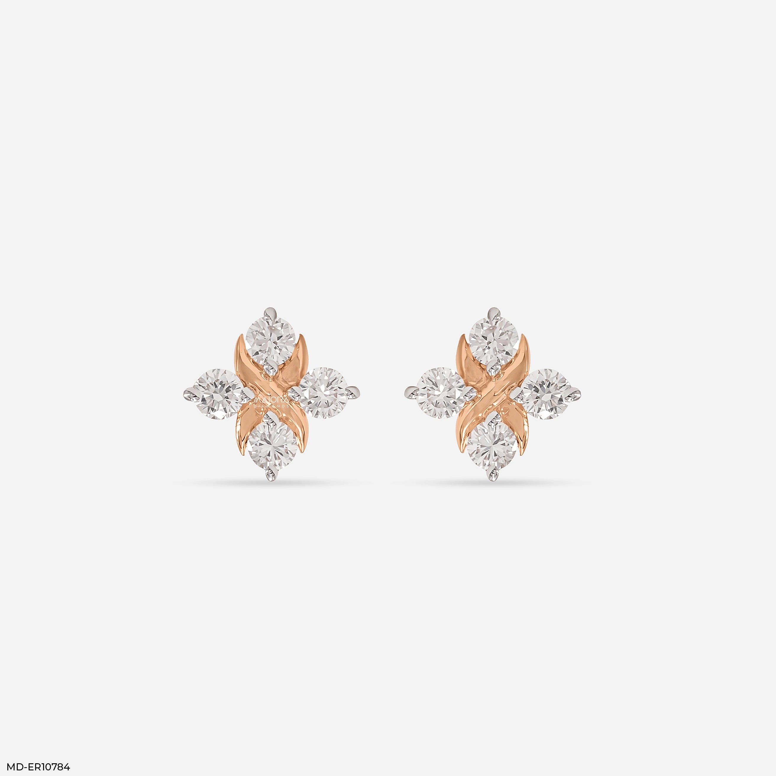Criss Cross Diamond Earrings