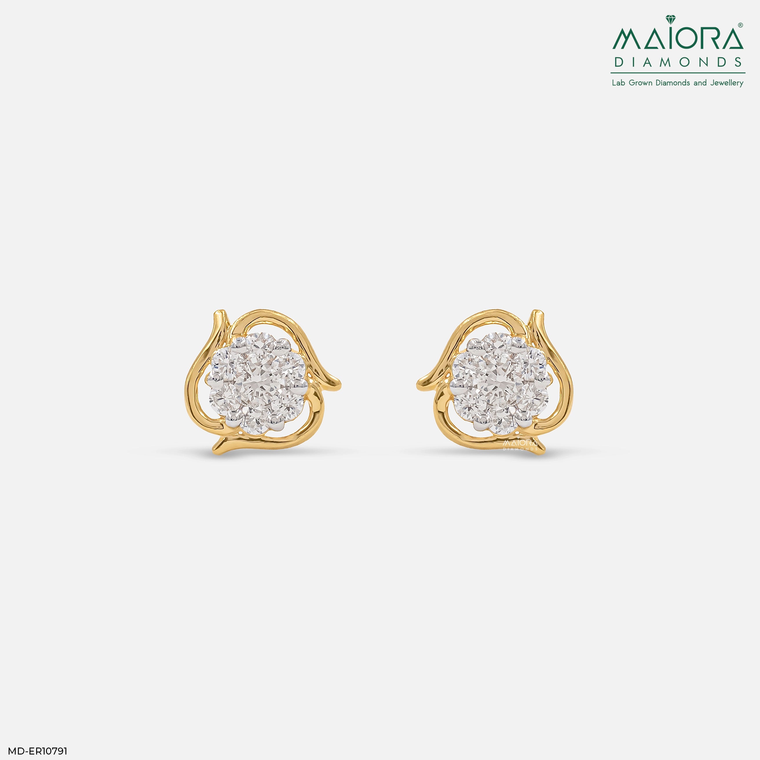 Gold Flicker Diamond Earrings