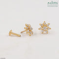 Golden Sun Diamond Earrings