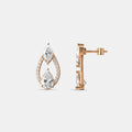 Interlocking Pear Diamond Studs
