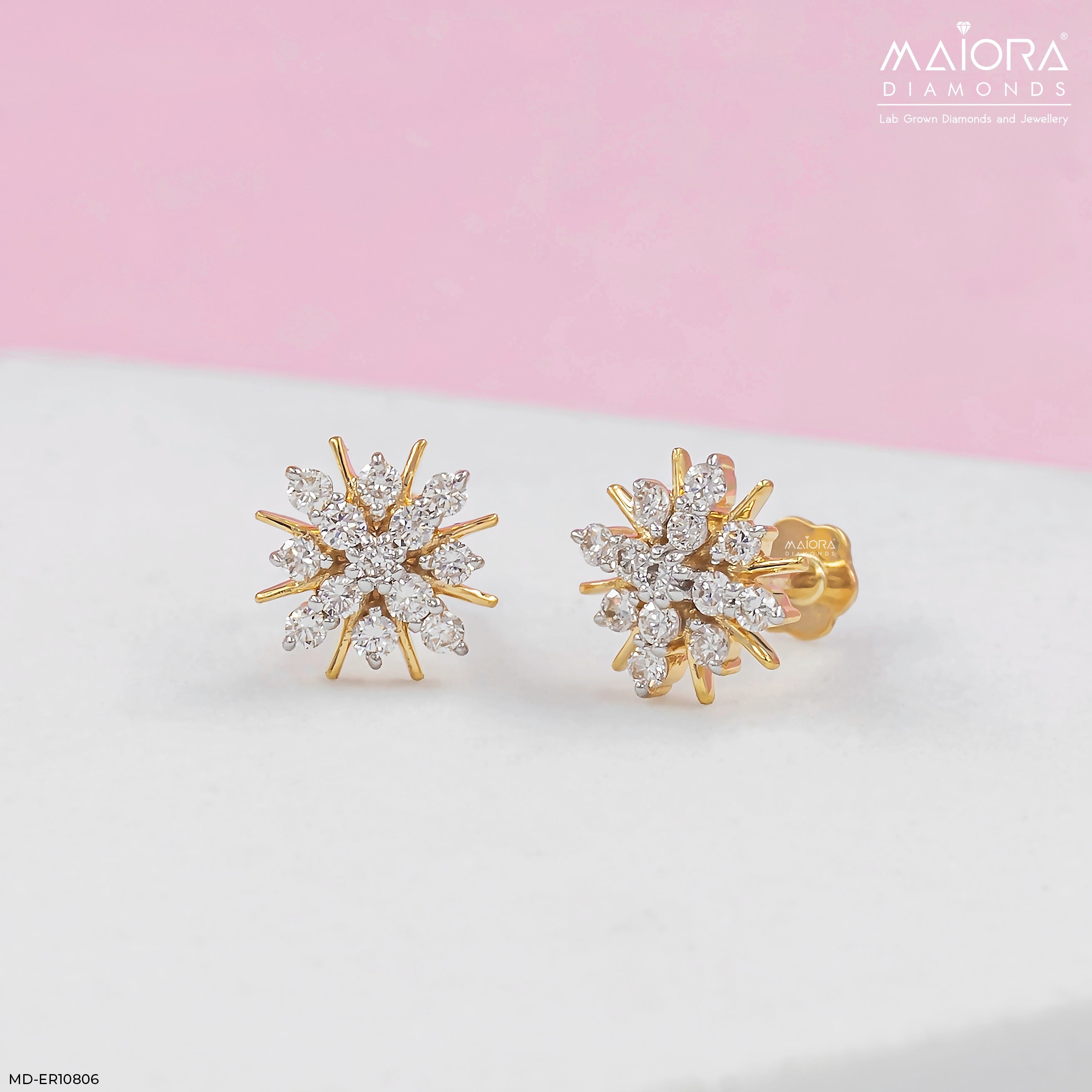 Galaxy Bloosom Diamond Earrings