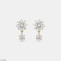 Aria Dangle Solitaire Diamond Earrings