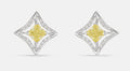 Golden Vertex Diamond Earrings