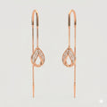 Petal Drop Sui Dhaga Diamond Earrings