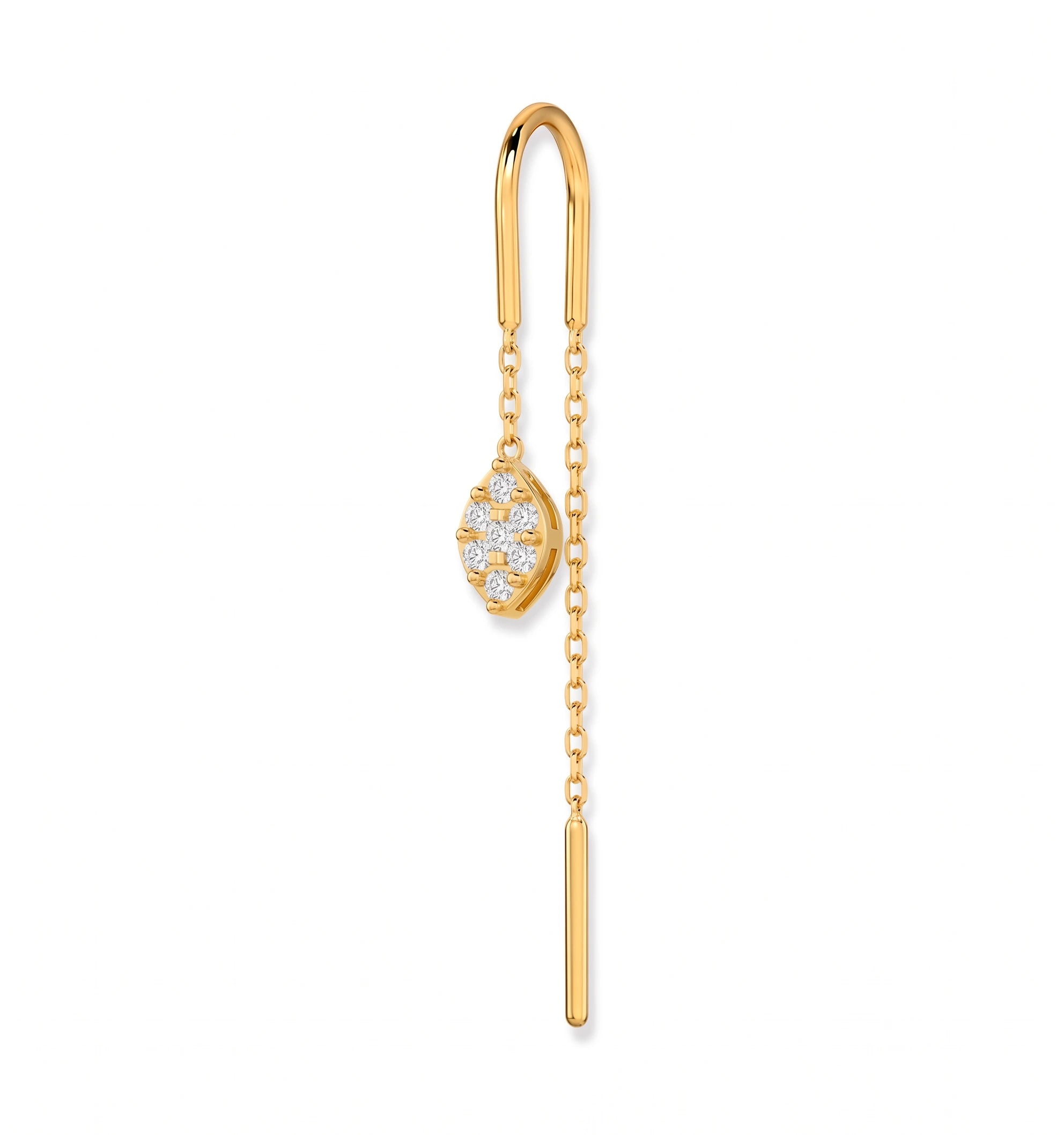 Marquise Glow Sui Dhaga Diamond Earrings