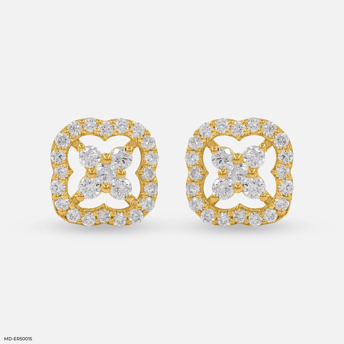 Framed Blossom Lab Diamond Earrings