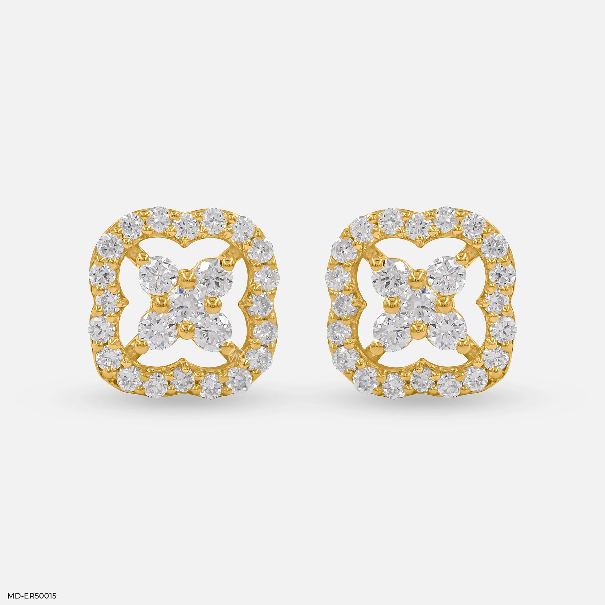 Framed Blossom Lab Diamond Earrings