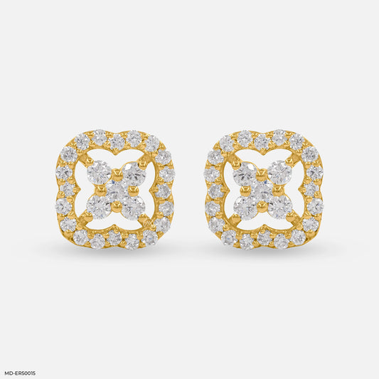 Framed Blossom Lab Diamond Earrings
