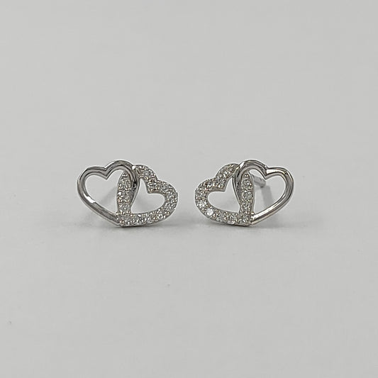 Eterna Heart Lab Diamond Earrings