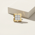 Geomatric Diamond Mens Stud Earring