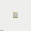 Isometric Brilliance Diamond Mens Stud Earring