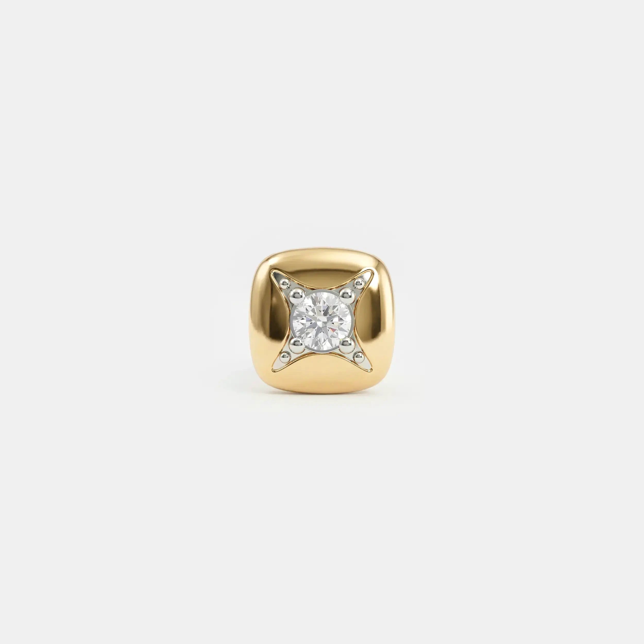 Polaris Star Diamond Mens Stud Earring