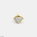 Elegant Cube Diamond Mens Stud
