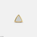 Triangle Frame Diamond Mens Stud