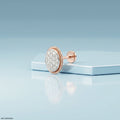 Twisted Rope Diamond mens Stud Earring
