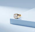 Sparkle Cushion Diamond Mens Stud Earring