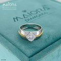 0.75 Carat Solitaire Elegant Minimal Men's Ring